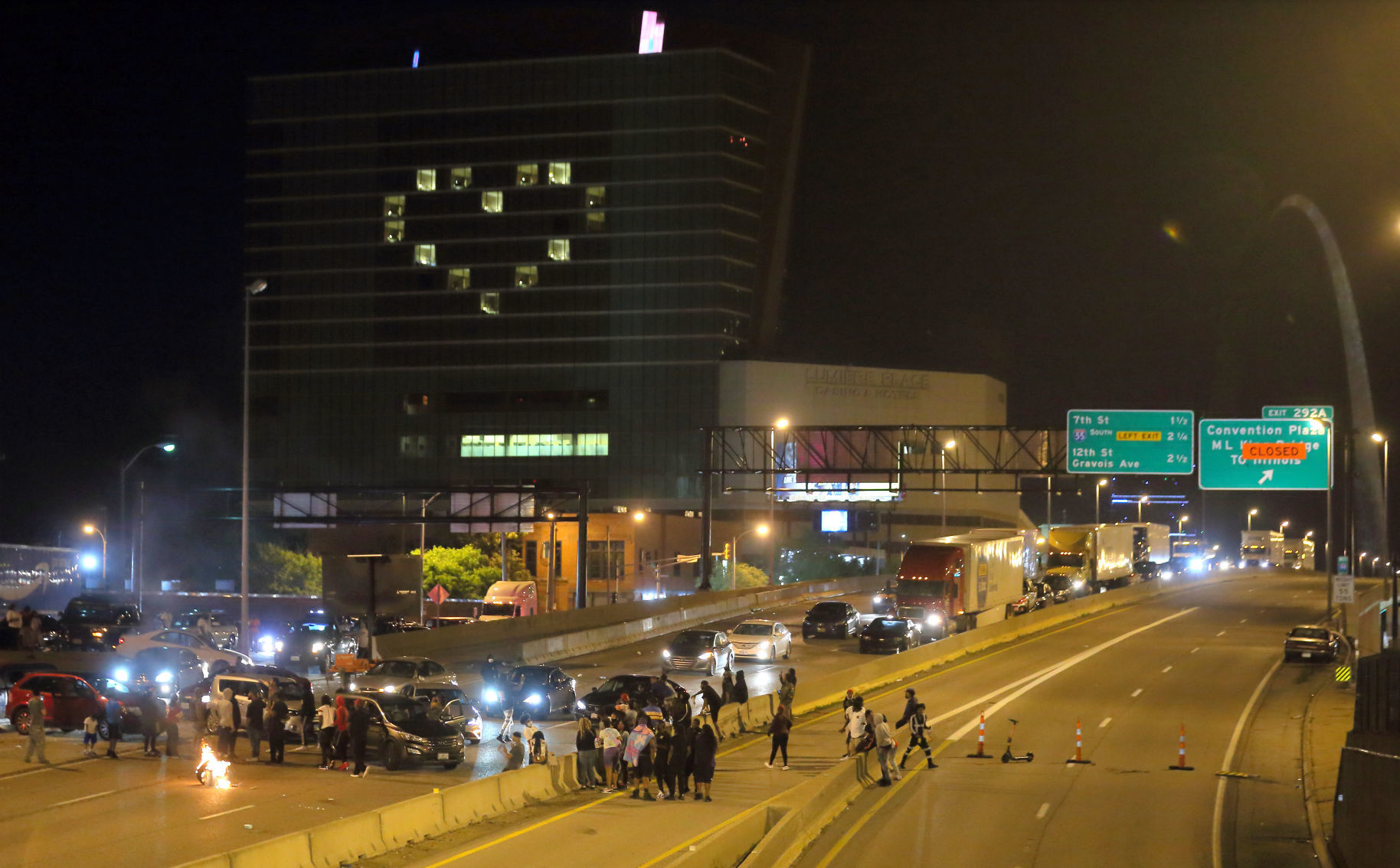 Protesters march St. Louis streets in solidarity with Minneapolis